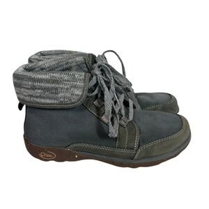 CHACO Women's 7 Barbary Hiking Castlerock Waterproof Boots